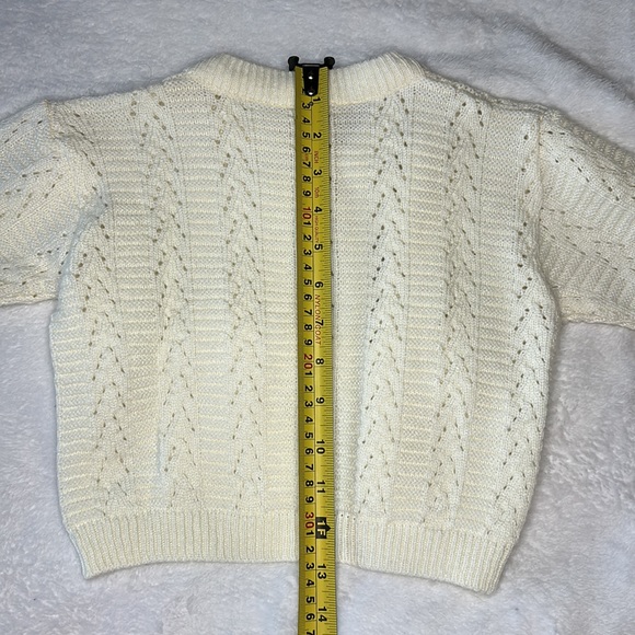 👶🏻Baby Off white Cardigan Made in Mexico Size 2 - Picture 10 of 11